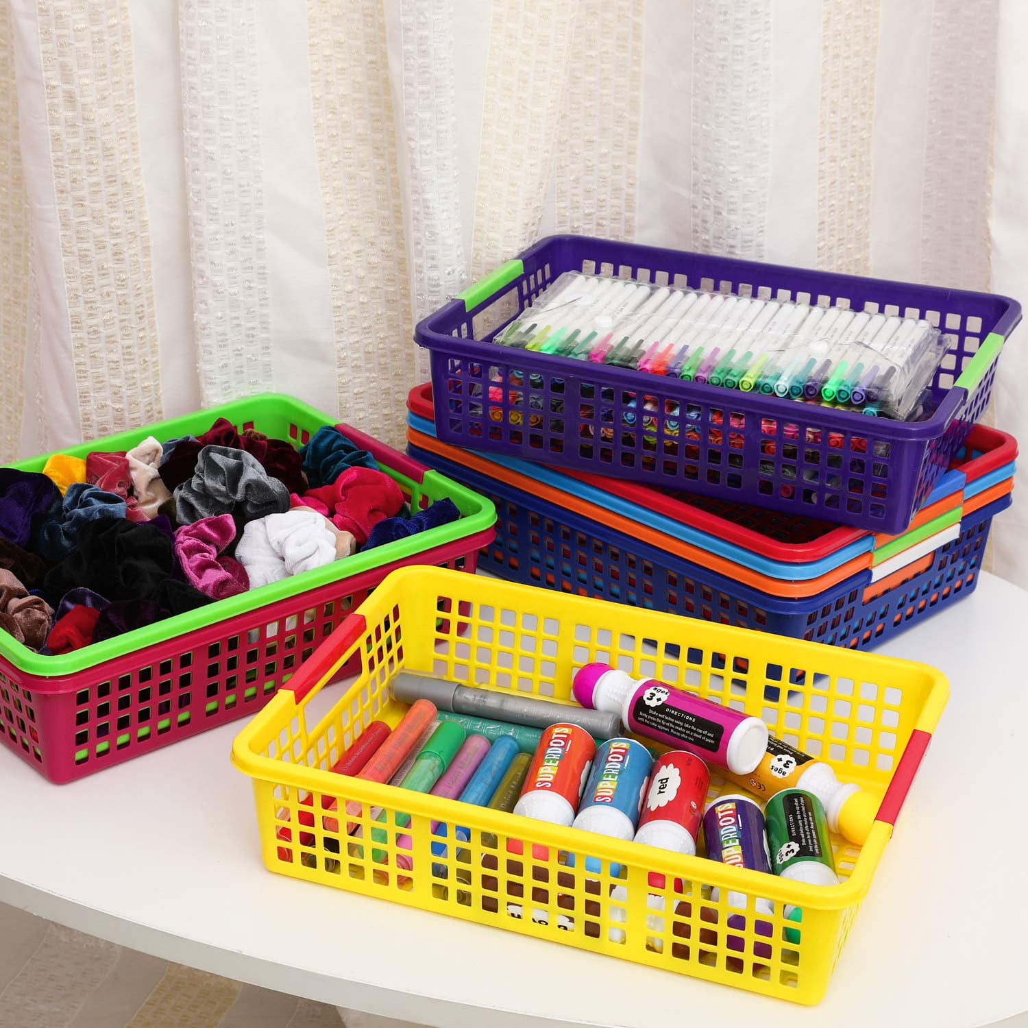Finders Magicfly Paper Organizer Basket Pack Of 8 Colorful