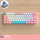thumbnail image 3 of Teclado de jugador de 62 teclas, interruptor rojo/azul, teclado mecánico con cable para ordenador PC Tmvgtek Para estrenar, 3 of 8
