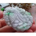 thumbnail image 5 of Certified Green Burma 100% Natural A Jade jadeite Pendant Peacock Phoenix Flower Ruyi Necklace 663512 TN, 5 of 11