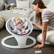 Munchkin® Bluetooth Enabled Infant Baby Swing,5 Ranges of Motion, White, Unisex