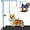 Blue, variant on Dog Grooming Arm with Pet Grooming Hammock, 35" Pet Grooming Table Arm with Adjustable No Sit Haunch Holders, Dog Grooming Stand with Loop Noose for Small and Medium Pets, Blue