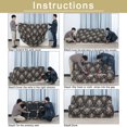 thumbnail image 7 of PiccoCasa Modern Star Elastic Sofa Slipcover with Cushion Cover, 3 Seater (69" - 86"), Dark Blue, 7 of 7
