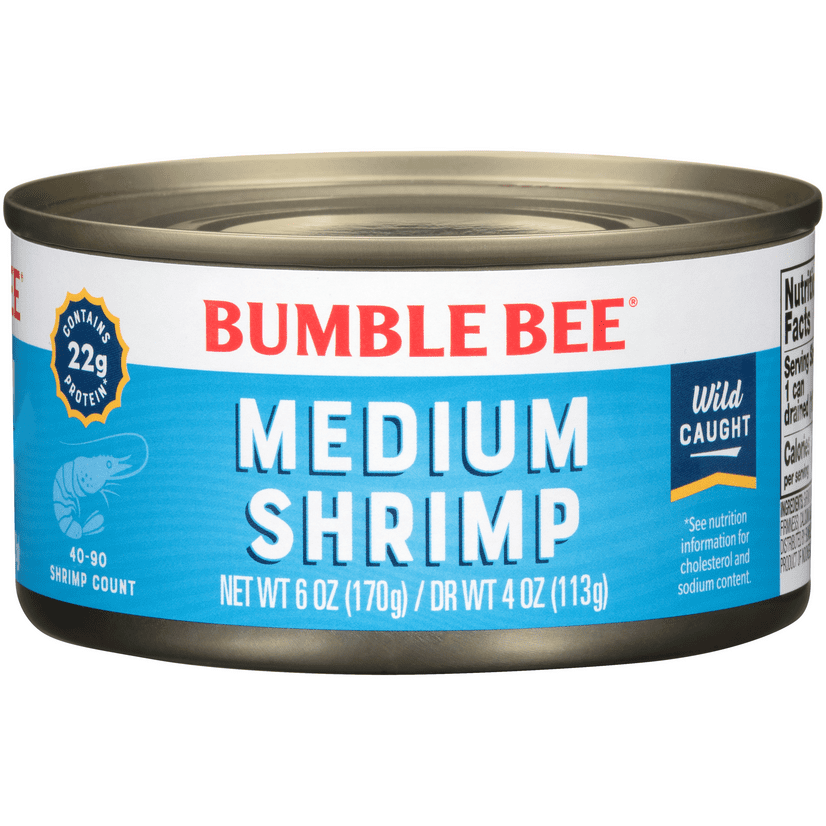 Bumble Bee Medium Shrimp, 6 oz can