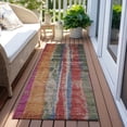 thumbnail image 3 of Dalyn Rugs Machine Washable Indoor/Outdoor Chantille Putty 2'3" x 7'6" Runner Rug, 3 of 7
