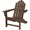 Mahogany, variant on Hanover HVLNA10 All-Weather 38-1/2 Inch Tall Polywood Outdoor Adirondack Chair