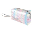 thumbnail image 1 of 1 Pc Bolsa de Maquillaje con Corazón de Lentejuelas en Degradado para Mujeres, para Viajes y Vacaciones, Color PU PVC Variado, 1 of 3