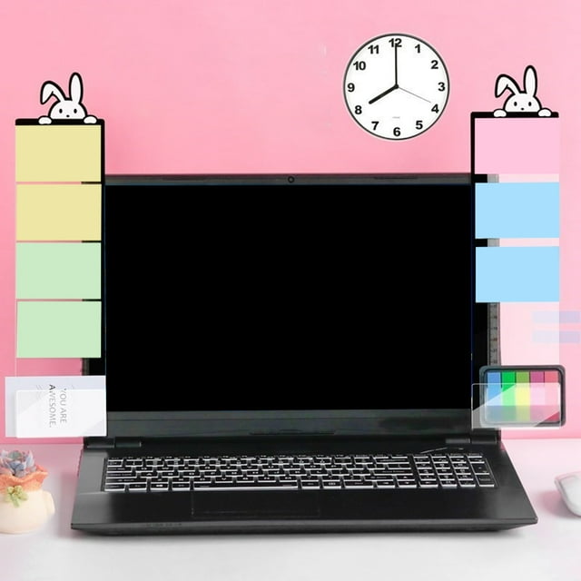 Memo Board Multi-functional Self-adhesive Acrylic Side Panel Monitor Sideboard for Screen