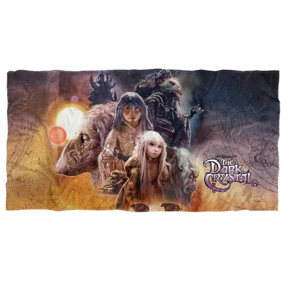 Dark Crystal Beach Towel, 30"x60", Painted Poster Beach Towel