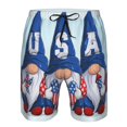 thumbnail image 4 of Disketp Men'S Swim Trunks Hawaiian Breathable Surf Beach Swimsuits Mesh Lining Beach Shorts With Pockets-Cute Gnomes In Usa, 4 of 9