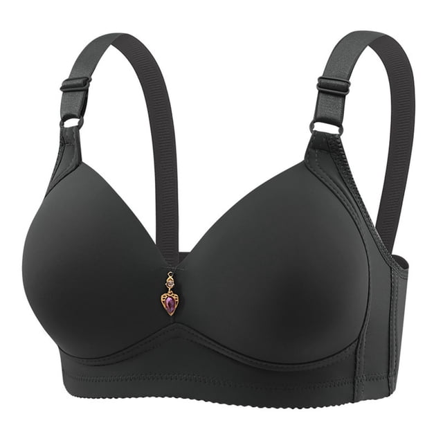 Saving Clearance 2025!Womens Plus Size Bras,,Woman Oversized Strapless Bra With Cotton Style Front Buckle Underwear