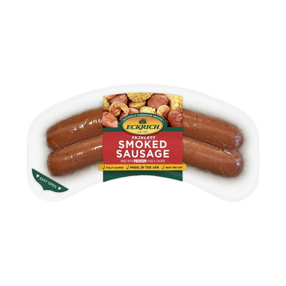 Eckrich Skinless Smoked Sausage, 14 oz