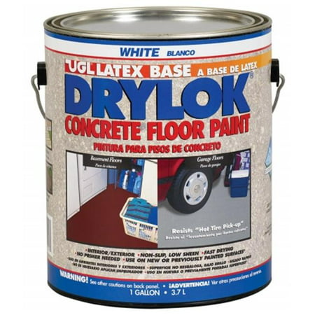 United Gilsonite 1 Gallon White Drylok Latex Base Concrete Floor Paint Low VOC - Pack of