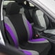 thumbnail image 2 of Kit universal de 9 fundas para asientos de coche, protectores de asientos interiores de coche SUV lavables y transpirables, color morado, 2 of 7