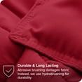 thumbnail image 4 of Bare Home Ensemble de Couette en Alternative au Duvet d'Oie - Ensemble 3 Pcs - Très Grand/Cal Très Grand, Rouge, 4 of 7