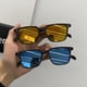 thumbnail image 4 of Gafas de sol de caja pequeña para mujer, modernas, personalizadas, estilo retro, de cara redonda, para hombre, lisas, adelgazantes, 4 of 6