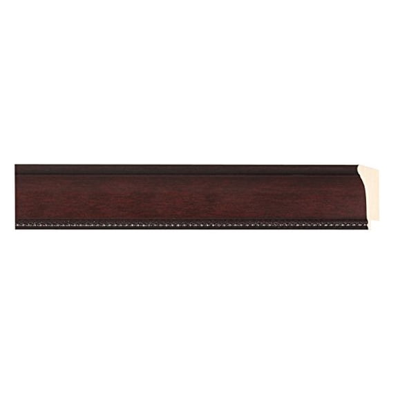 Picture Frame Moulding (Wood) 100Ft Bundle - Traditional Mahogany Finish - 1.5" Width - 1/2" Rabbet