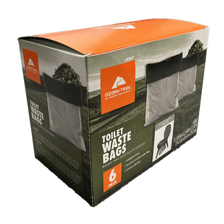 Reliance Double Doodie 2L Portable Camping Toilet Waste Bags (6 Pack)