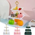 thumbnail image 1 of Feltree 3-Tier Heavy Duty Serving Stand for Wedding Party Fruit Dessert Display, Easy Assemble Home Decor Kitchen Refreshment, 1 of 7