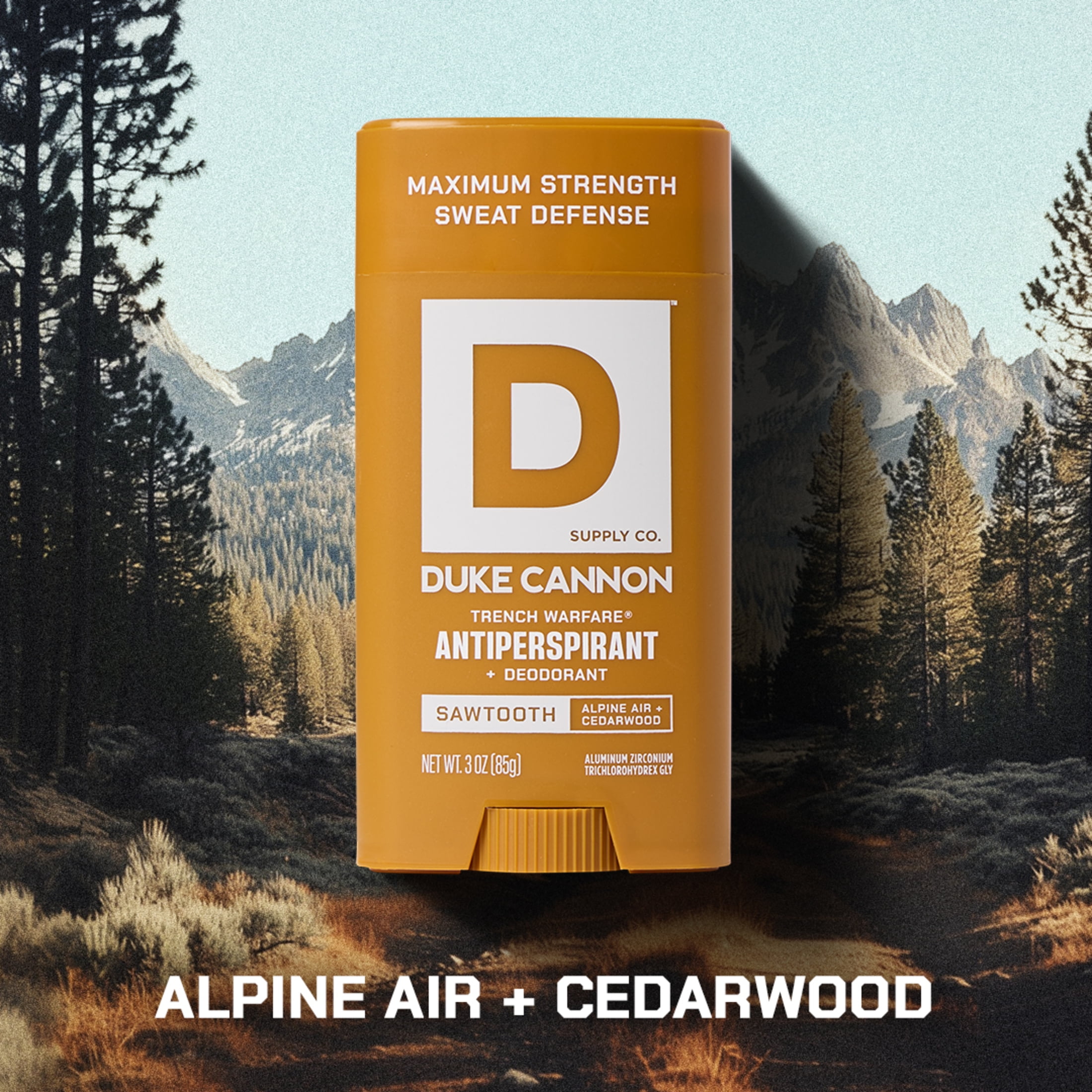 Duke Cannon Trench Warfare® Antiperspirant Deodorant Stick, Sawtooth, 3 oz