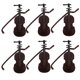 thumbnail image 1 of 6 piezas de violín en miniatura, figuritas de violín, estatuas de instrumentos musicales de plástico, adornos decorativos para árbol de Navidad, colgantes para colgar., 1 of 7