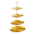 thumbnail image 1 of Expositor de tartas, torre de cupcakes, soporte para postres, cupcakes, bandeja para servir fiestas 4 niveles, 1 of 9