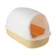 thumbnail image 1 of Caja de arena para gatos con capucha Caja de arena para gatos compacta Desmontable Sin olor Accesorios para mascotas Amarillo, 1 of 8