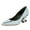 Blue, variant on FSJ Women Elegant Pointed Closed Toe Pumps Chic Elephant Sturdy High Heel Slip On Pumps Comfortable Wedding Dressy Shoes Size 8 Pink