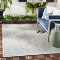 thumbnail image 2 of SAFAVIEH Courtyard Delbet Medallion Indoor/Outdoor Area Rug, Grey/Aqua, 4' x 5'7", 2 of 10