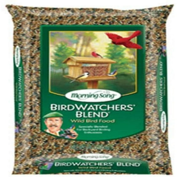 Morning Song Birdwatchers Blend Wild Bird Food - For Wild Birds - 8 lb Bag, Brown