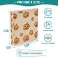 thumbnail image 3 of FORMRS 3 Ring Binder 1.5 inch with Pockets Set of 2 Clip Board 200 Sheets Capacity, Halloween Pumpkins Pattern, 3 of 8