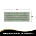 thumbnail image 2 of PrimeBeau 59x20 inch Oversize Non-Slip Long Striped Rugs for Powder Room, Sage, 2 of 7
