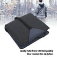 thumbnail image 4 of Coussin de Stade Pliant, Stade Ajustable avec Soutien Dorsal, Sangle d'Épaule, Cadre en Métal pour l'Extérieur, 4 of 7