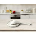 thumbnail image 2 of Large Spoon Rest,Ceramic Spoon Rest For Kitchen Counter Dishwasher Safe Marbl..., 2 of 5