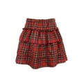 thumbnail image 3 of FASHIONWT Women Cute Christmas Plaid Empire Waist Mini Tiered Skirts, 3 of 8