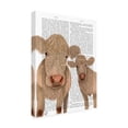 thumbnail image 2 of Fab Funky 'Cow Duo Cream Looking at You Book Print' Canvas Art, 2 of 3