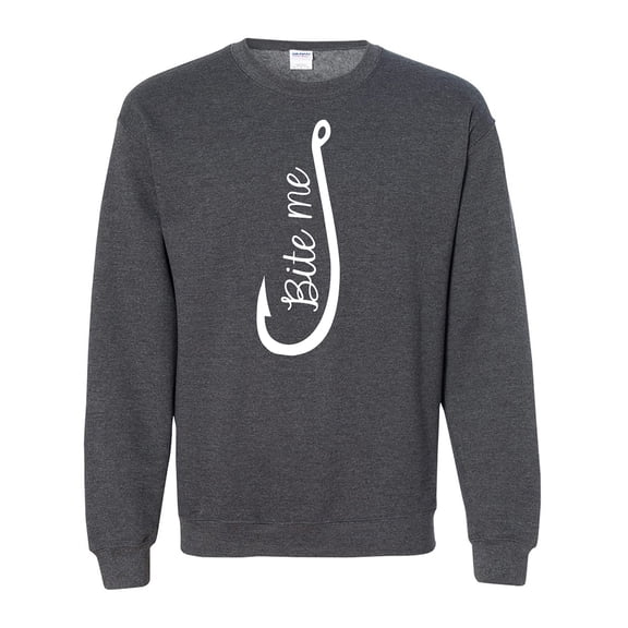 Bite Me Fish Hook Crewneck Sweatshirt