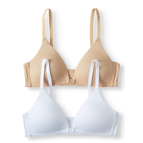 Maidenform Girls Comfort Front Closure Bra 2 Pack Sizes 30 38 Walmart Com