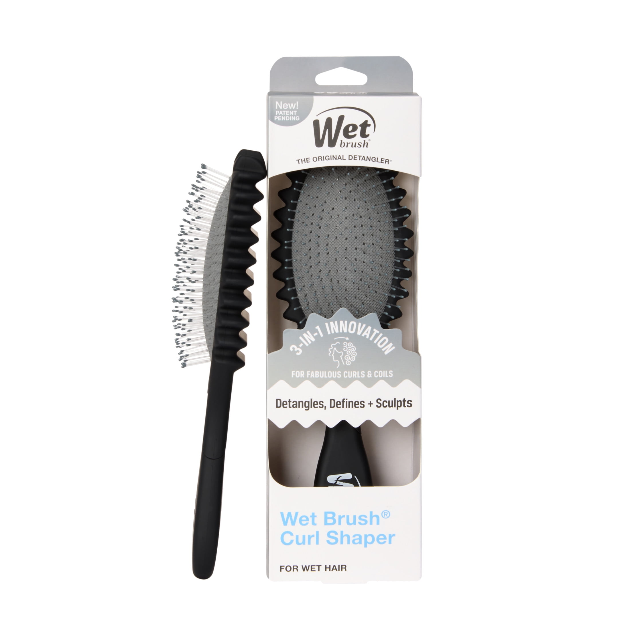 KurlsPlus Paddle Comb Graphite - Walmart.com