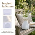 thumbnail image 2 of Unique Bargains Modern Geometric Unbreakable Flower Vase White 4.7" x 4.7" x 6.7", 2 of 7
