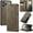 Coffee, variant on Wallet Case for iPhone 17 Pro Leather Wallet Flip Cover with Card Holder, Kickstand, Magnetic Closure, RFID Blocking TPU Shockproof Phone Case Compatible with iPhone 17 Pro