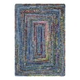 thumbnail image 3 of Unique Loom Braided Chindi Collection Area Rug (4' 1" x 6' 1" Rectangle Blue and Multi/Green), 3 of 7