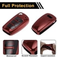 thumbnail image 4 of Funda de llave de coche TPU roja única para Audi A1, Audi A3, Audi A4, funda de control remoto de 3 botones, 4 of 6