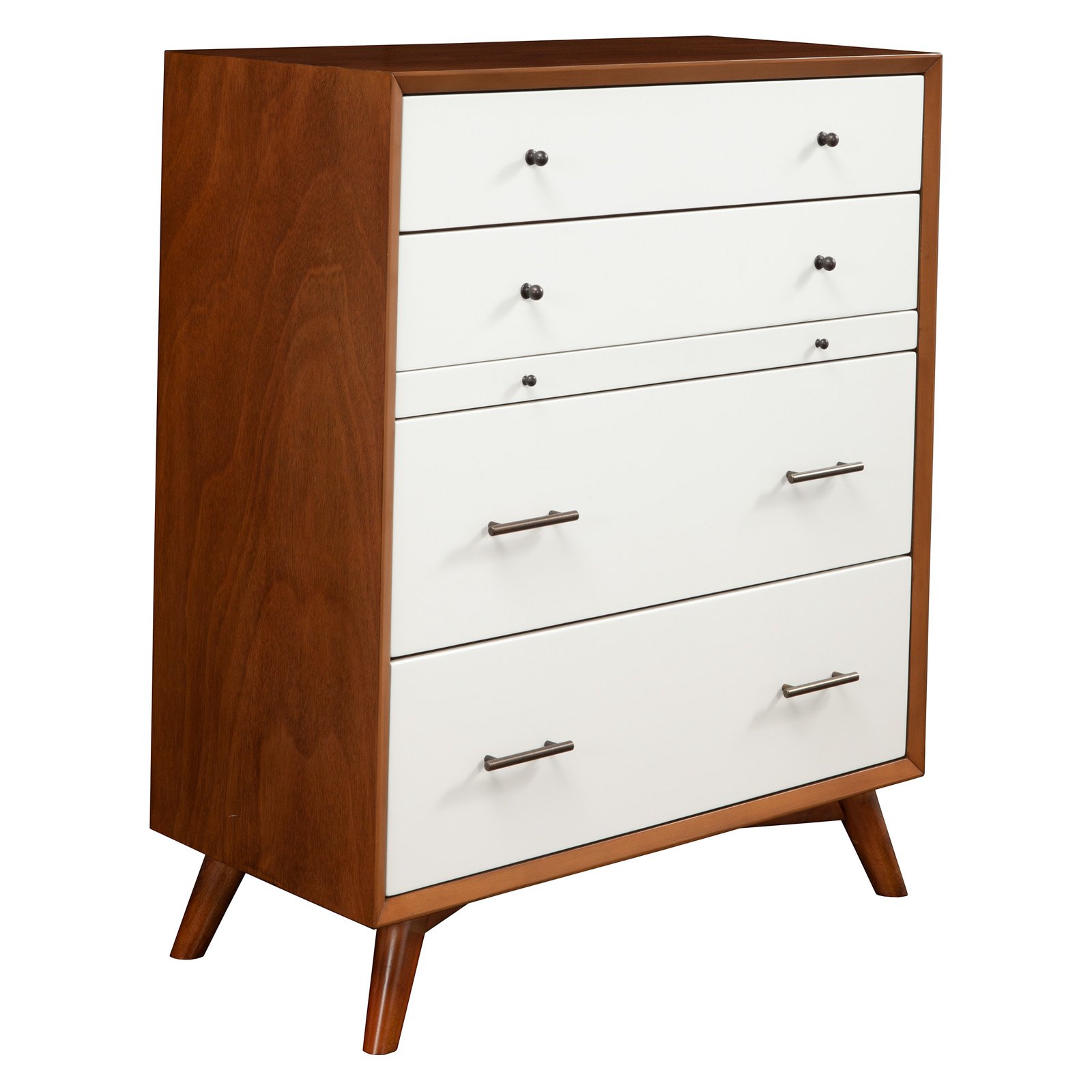 Alpine Furniture Flynn Mid Century Multi-function Wood Chest in Acorn-White - image 2 of 3