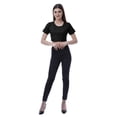 thumbnail image 2 of Moomaya T-shirt Court à Col Rond pour Femmes Manches Courtes Été Coupe Ample, 2 of 7