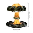 thumbnail image 2 of asddcavvf LED Dimmable Explosion Cloud Art Lamp Unique Design Adjustable Brightness Desk Light Home Night Light Clock, 2 of 7
