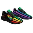 thumbnail image 5 of Unisex Rainbow Sneakers, LGBT Shoes for Men Women Lightweight Breathable Running Shoes Black Size 7, 5 of 7