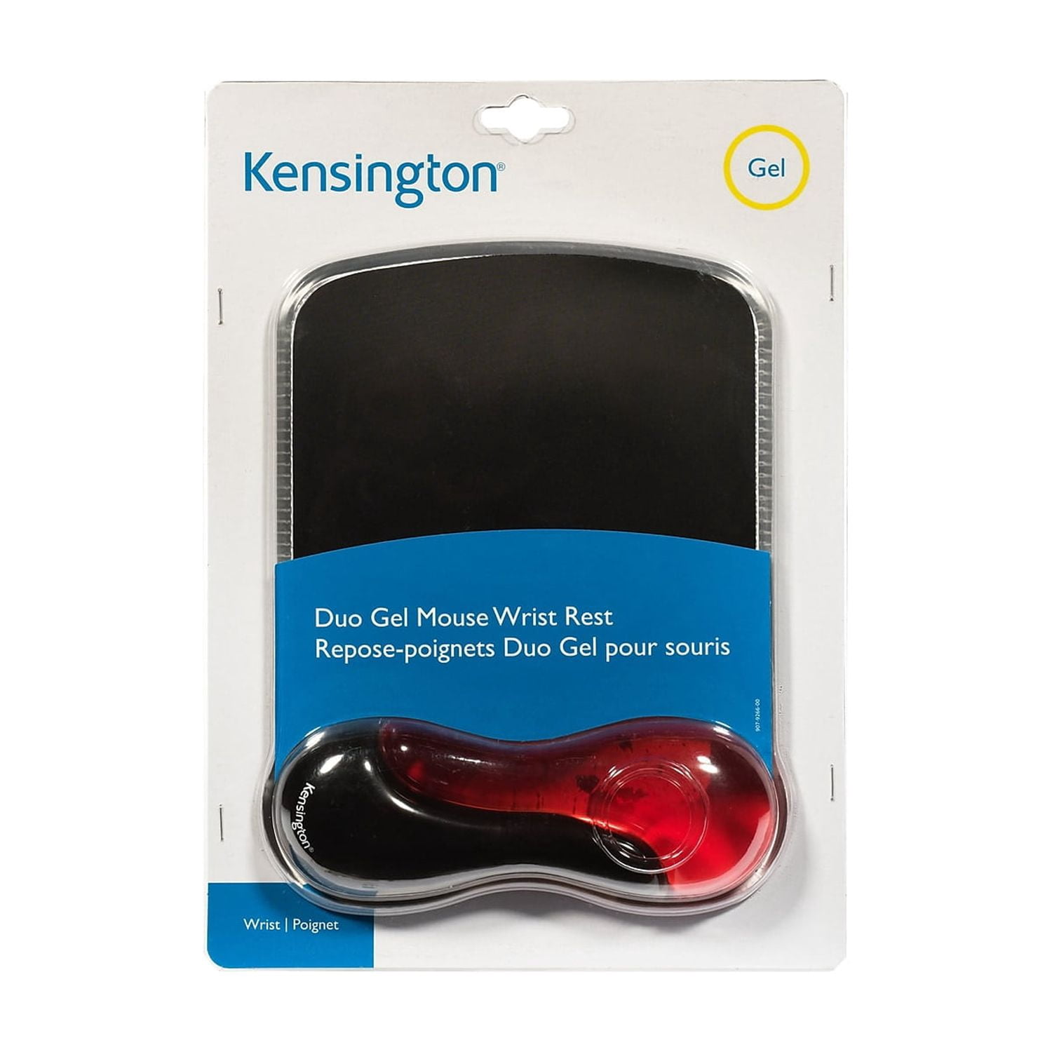 Kensington Duo Gel Wave Mouse Pad Wrist Rest, Red