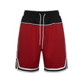 thumbnail image 5 of Maqroz Mens Basketball Shorts Athletic Gym Training Shorts with Pockets Striped Elastic Waist Drawstring Sportswear Running Workout Active Summer Casual Short Pants, 5 of 6