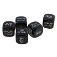 thumbnail image 4 of 5 Piezas Letra Inglesa Drink Decider Dices Games Pub Bar Fun Die Toys Negro Sunnimix Bebida Decider Dice, 4 of 8
