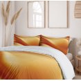 thumbnail image 5 of Ambesonne Orange Yellow Duvet Cover Sets, Wavy Color Curves, 2-King, Orange Yellow, 5 of 6